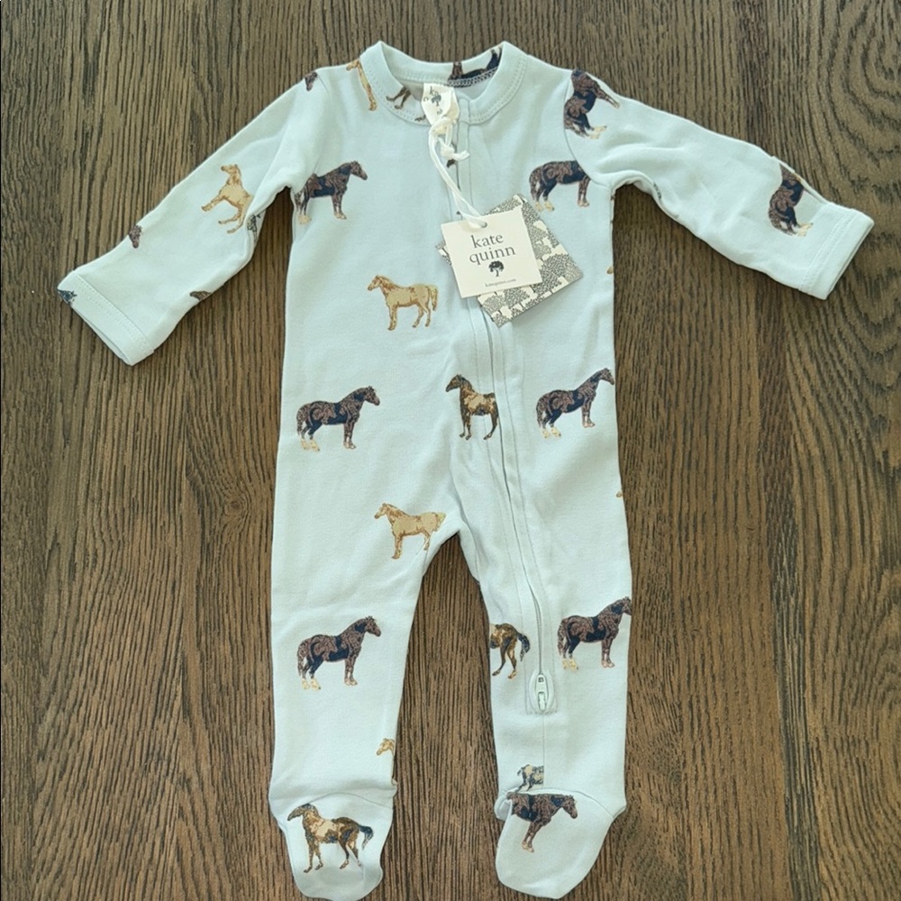 Kate Quinn Blue Horse Footie